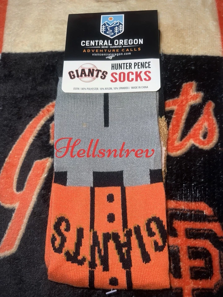 San Francisco Giants Hunter Pence Socks SGA 4/29/18 NIB - Image 3 of 3