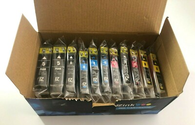 EZ Ink #8 Magenta Yellow Cyan & Black Ink cartrigdes & #5 PGBK New Open ...