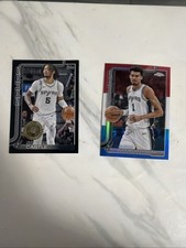 2025-26 Topps Chrome - Victor Wembanyama #221 RWB AREA 51 👽 And Stephon Castle