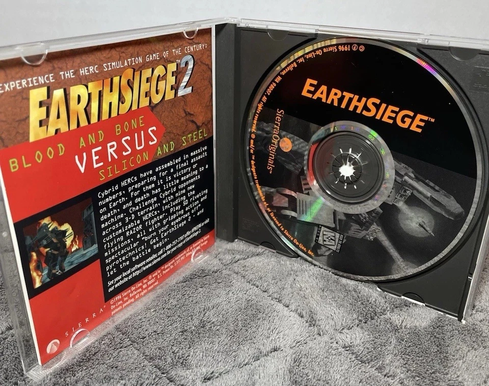 EarthSiege MetalTech PC CD Rom Video Game Win/DOS Dynamix Sierra 1994 Complete - Image 3 of 4