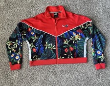 Nike Cropped Full Zip Jacket XL Tropical/Jungle Design