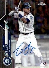 Tim Lopes 2020 Topps Chrome On Card Auto RC #RA-TL