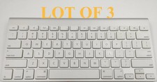 LOT OF 3 Apple Wireless Bluetooth Keyboard A1314 Mac Aluminium Free Shipping