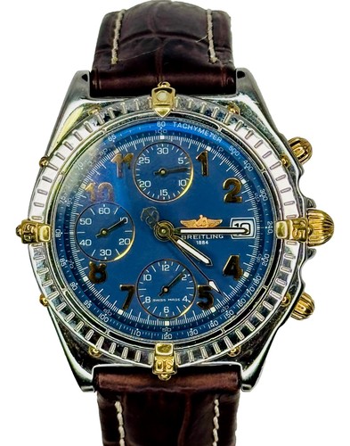 Breitling Chronomat Chronograph Blue Dial Automatic B13050.1 W...