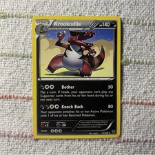 Pokémon Krookodile Rare Card 71/146 Stage 2 140 HP 2014 Card Stock Pokémon TCG