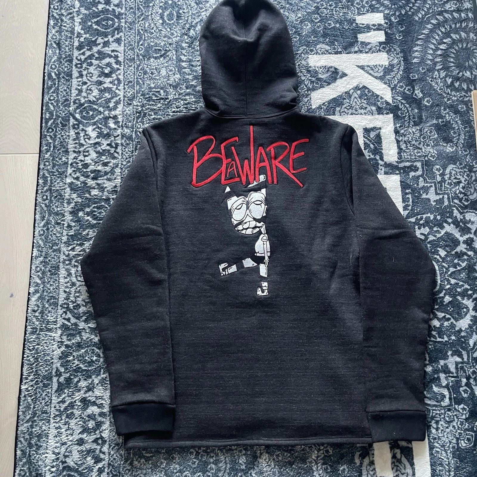 Felpa con cappuccio e zip ricamata Chrome Hearts Matty Boy Beware