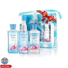Bath Body Care Travel Set - Home Spa Set with Body Lotion, Shower Gel and F...