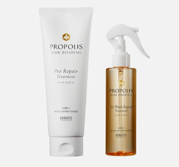 KERASYS Propolis Hair Bonding Treatment Set 200ml Spray + 250ml Tube No-Rinse