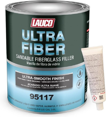 #ad Ultra Fiber Sandable Fiberglass Filler for Fiberglass Steel Plastics 95117 $53.58