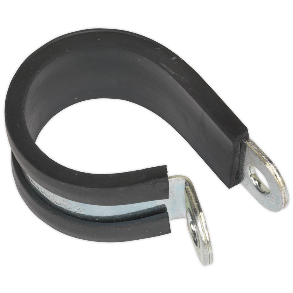 Sealey P-Clip Rubber Lined Ø29mm Pack of 25