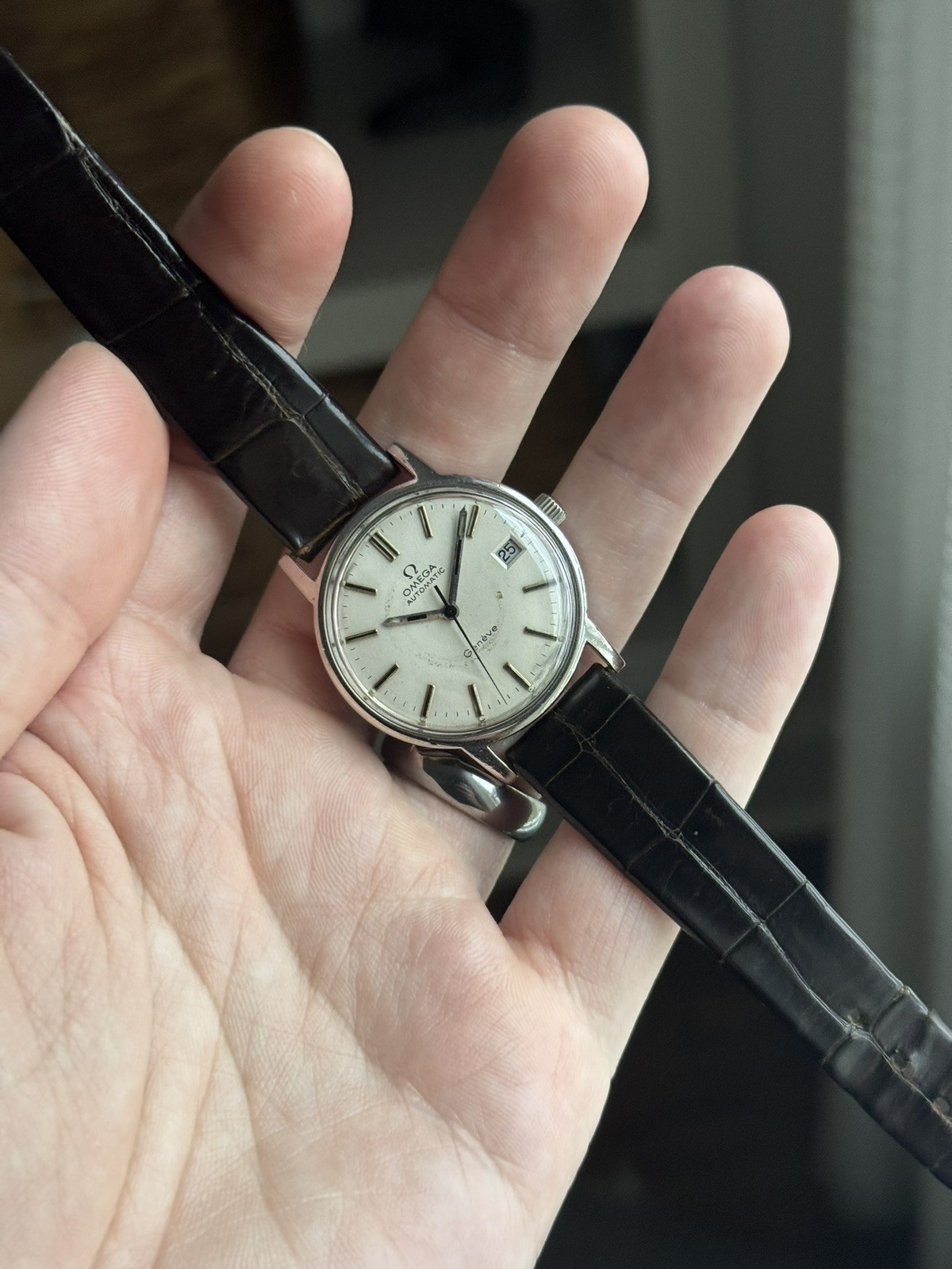 1970’s Vintage Men's Omega Seamaster Geneve Automatic 34mm Date Running Perfect