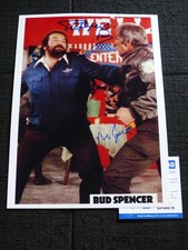 BUD SPENCER & RICCARDO PIZZUTI signed autograph signed on photo in person ACOA