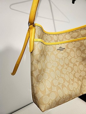 Coach F34938 IMBDX Signature File Crossbody Bag - Khaki/Saddle for