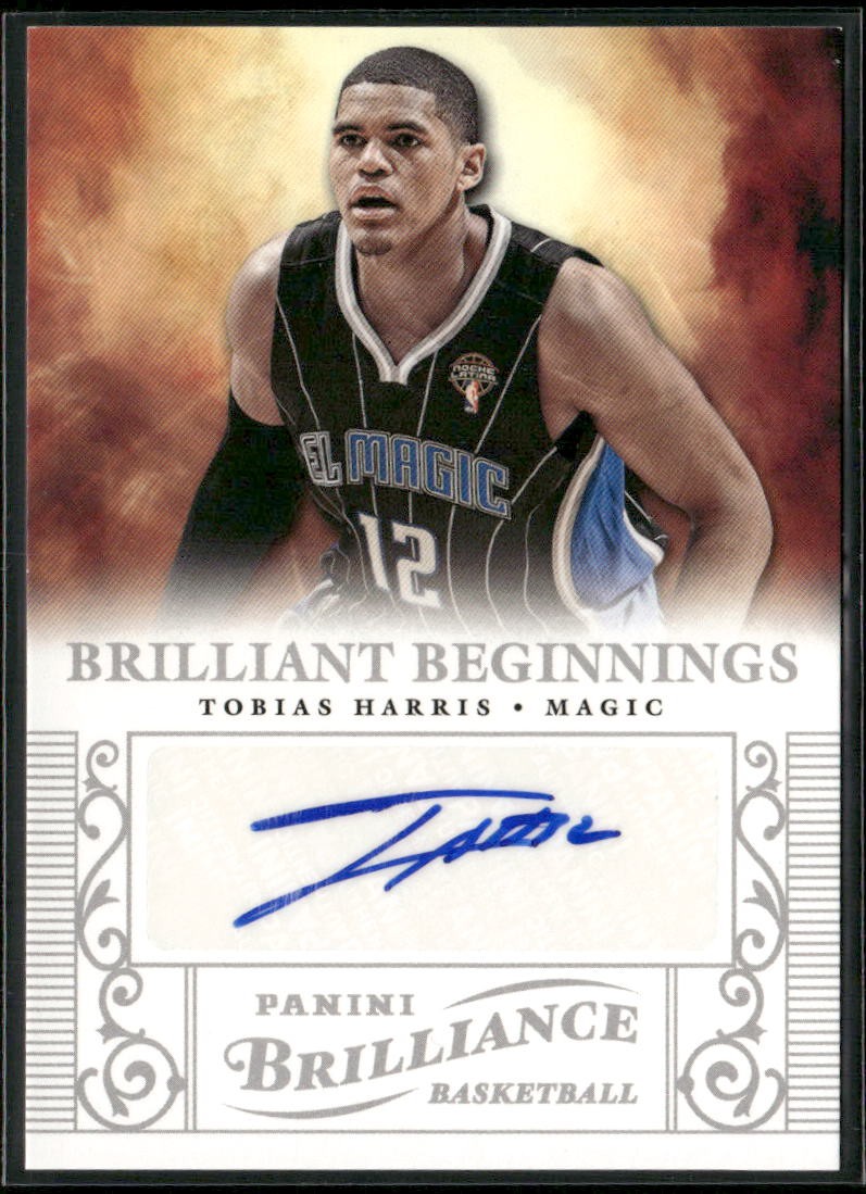 2012-13 Panini Brilliance Brilliant Beginnings Auto #50 Tobias Harris RC Rookie
