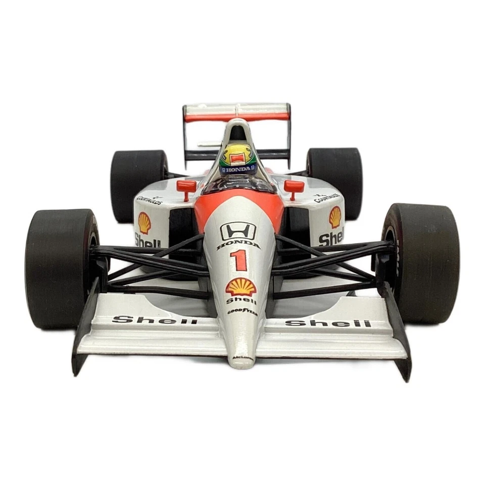 Minichamps 1/18 Ayrton Senna McLaren Honda MP4/6 1991 World Champion Used Japan - Image 3 of 4