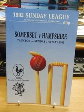 Somerset v Hampshire Sunday League 17th May 1992