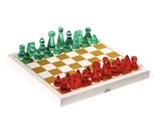 Tabitha Brown Target 2 in 1 Chess And Checker Game Set Acrylic Pieces Wood Board