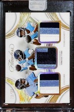2025 FLAWLESS #TP TEN CAM WARD, RIDLEY, LOCKETT TRIPLE PATCH /25