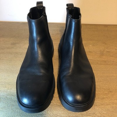 Calvin Klein CMMOVE Black Leather Chelsea Boots US 11