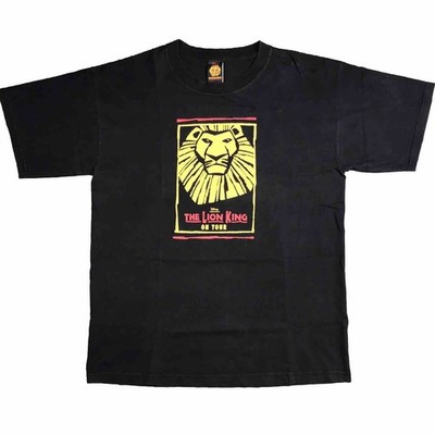 The Lion King Broadway Musical Show On Tour Men s Black Disney T-Shirt Sz Large