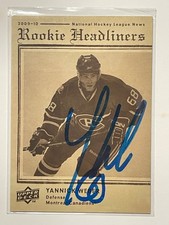 Montreal Canadiens YANNICK WEBER Signed Card