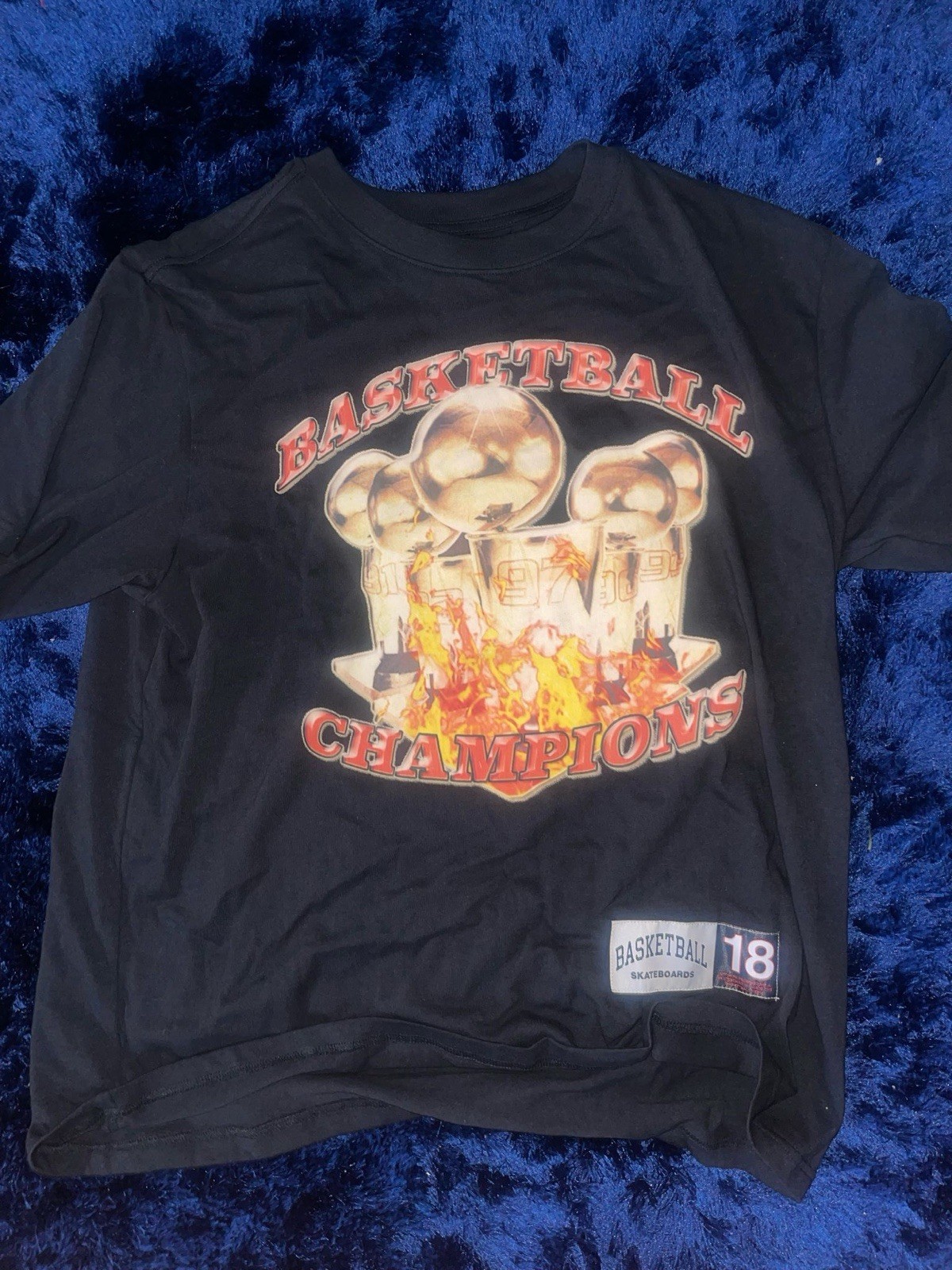 Basketball Skateboards Shirt Streetwear Skatewear y2k Summer Men's Size XL