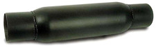 Moroso Spiral Flow Racing Muffler Heavy Duty Steel 2.5 Inlet Outlet 94050