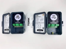Lot Of (2) Tork DTU40 Universal Multi-Voltage Digital Time Switch 24Hr Program