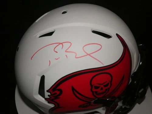 Tom Brady Buccaneers Signed Full Size Authentic Lunar Helmet Fanatics COA