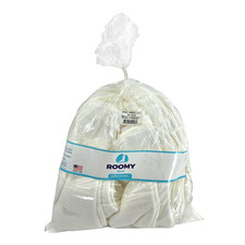 6 Pair ROOMY Diabetic Socks J900L White Crew Size 10-13 Made In USA Brand New