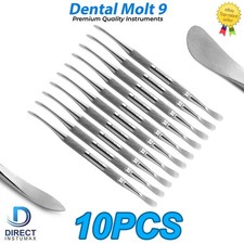 Dental Periosteal Elevator Molt  9 Titanium Coated Double Ended German Gr