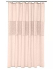 Lauren Conrad Jolie Blush Pink Fabric Shower Curtain Nwop