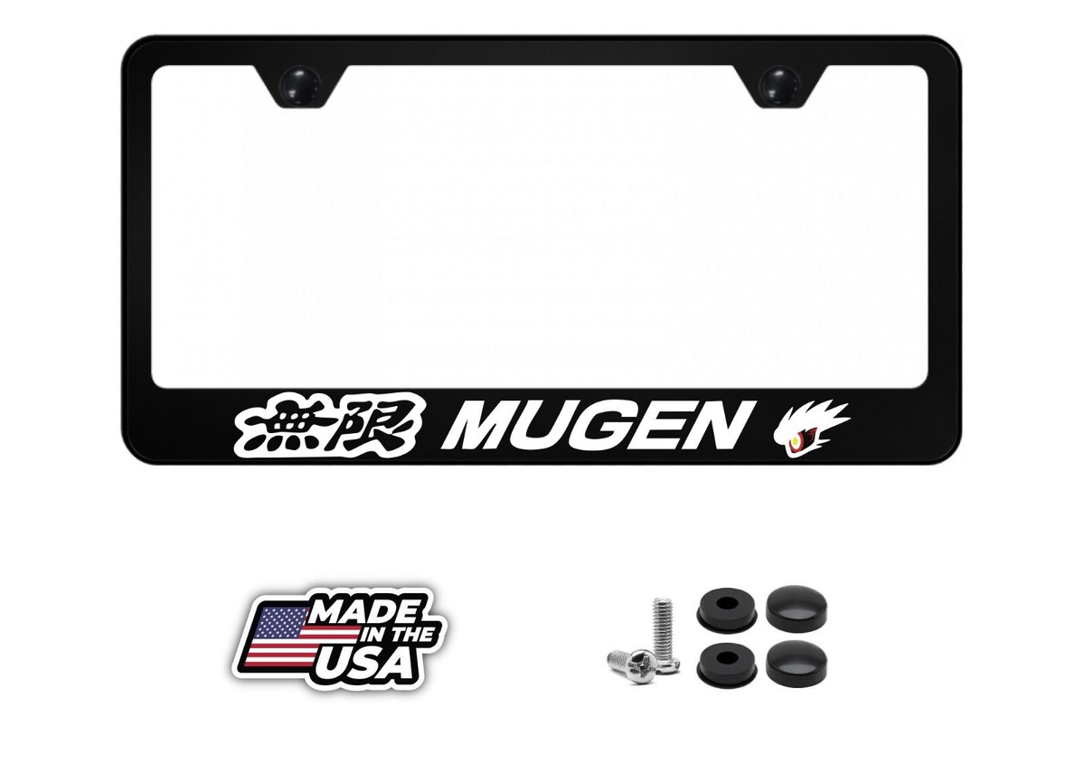 1X MUGEN POWER RACING High Quality Metal License Plate Frame Fits