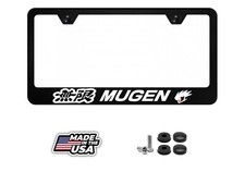 1x Mugen Power Racing High Quality Metal License Plate Frame Fits Honda Acura
