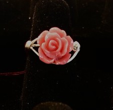Rose Color Rose Rings In Silver Plated Wire Sizes 4.5 10. Jewelry, Gifts