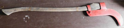VINTAGE COLLINS BRUSH AXE ''NEW OLD STOCK'' 42'' LONG RED END CHOP CUT HACK HEW