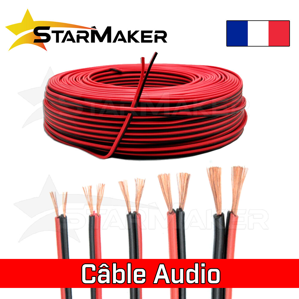 Câble Automobile Auprotec 10 M - 2 X 1,5 Mm² Noir/rouge - Norme DIN ISO 6722 - Pour Remorque, éclairage, Accessoires - 5