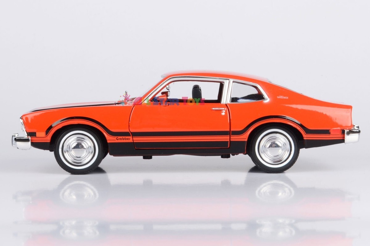1974 FORD MAVERICK GRABBER ORANGE 1/24 DIECAST MODEL CAR BY