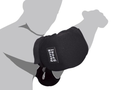 Paffen Sport Ellenbogenschoner. Muay Thai, Thaiboxen Sport schwarz Gr. S - XL