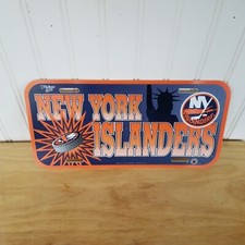 Vintage New York Islanders Plastic License Plate, Made In USA!
