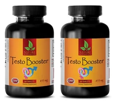 TESTO BOOSTER 855 - Serious Mass Gainer - Testosterone Booster - 2 Bottles