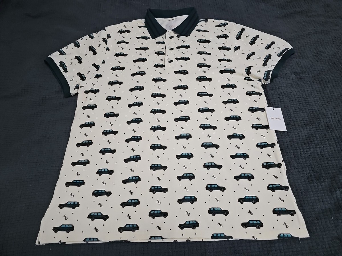 Aime Leon Dore Sport Utility Range Rover Cream Polo Men's SZ XL