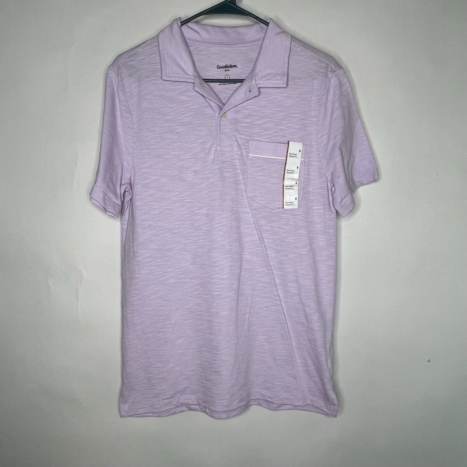 GoodFellow Pink Golf Polo Short Sleeve T-Shirt Adult Size Small