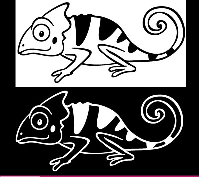 Chameleon Lizard Reptile Vinyl Decal Car Window Tablet Laptop Tumbler Glass Tank