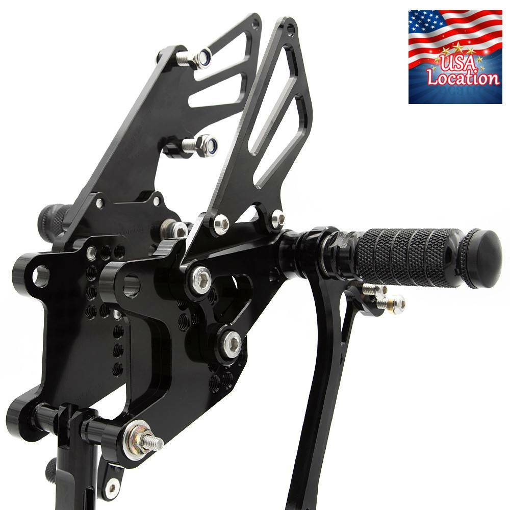 For NINJA ZX10R 2006 2007 2008 2009 2010 CNC Rearset Footpegs Rear