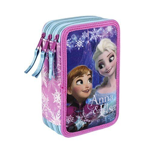 Frozen - Elsa e Anna Astuccio Completo 3 zip Accessori Scuola Glitter ...