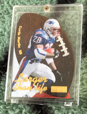 1997 SkyBox Premium Larger Than Life #3 Curtis Martin NEW ENGLAND PATRIOTS #3