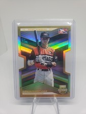 2023 Panini Elite Extra Baseball Leonardo Garcia Dominican Prospect Gold 10/10