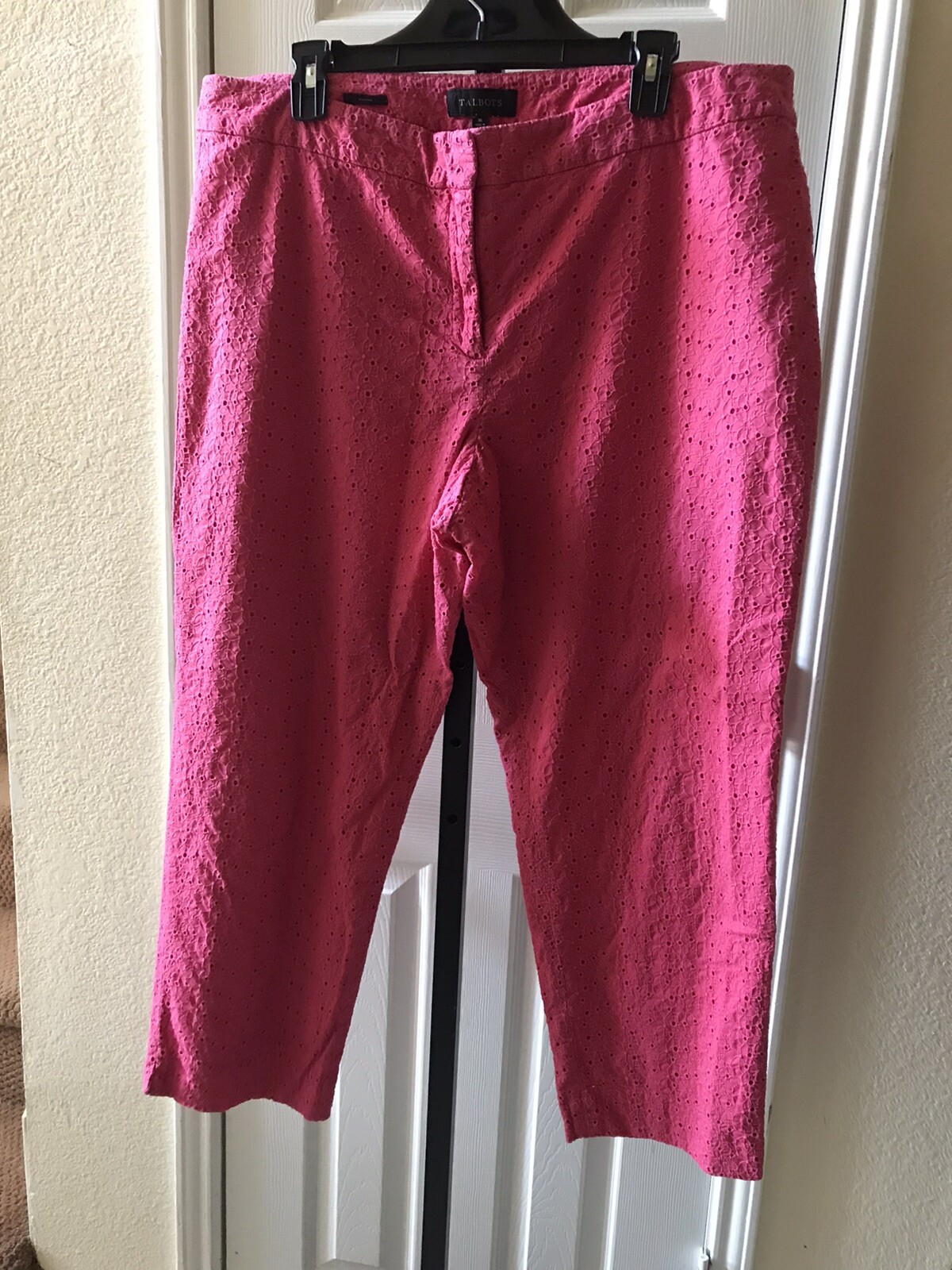 Talbots Signature Floral Cropped Capri Pants Size 16 … Gem