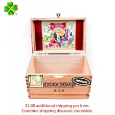 Arturo Fuente Flor Fina 8-5-8 Empty Wood Cigar Box 6.75" x 4.25" x 4.25"